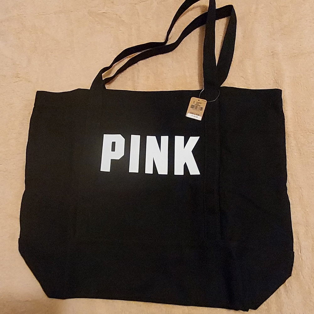 PINK canvas tote